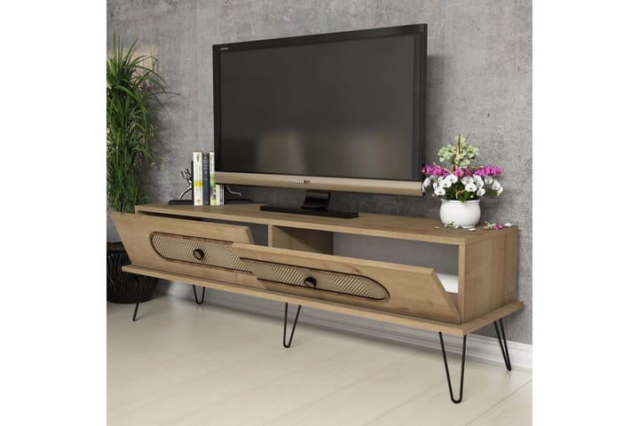 TV-taso Amtorp 145 cm - Vaaleanruskea - Huonekalut - TV- & Mediakalusteet - Tv taso & Mediataso