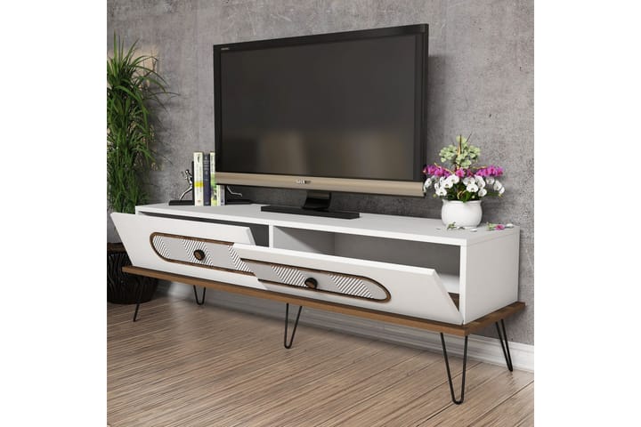 TV-taso Amtorp 145 cm - Valkoinen - Huonekalut - TV- & Mediakalusteet - Tv taso & Mediataso