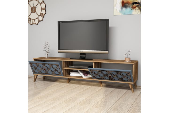 TV-taso Amtorp 180 cm - Ruskea/Harmaa - Huonekalut - TV- & Mediakalusteet - Tv taso & Mediataso