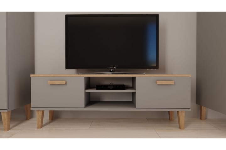 TV-Taso Denver 120 cm Harmaa/Beige - Kocot - Huonekalut - TV- & Mediakalusteet - Tv taso & Mediataso