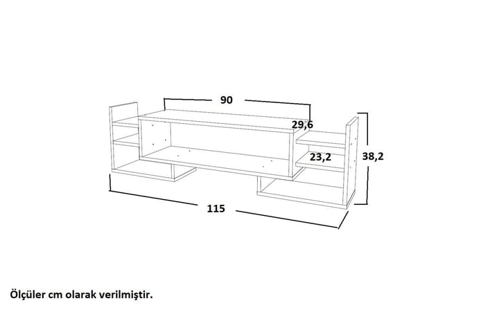 TV-taso Glansar 90 cm - Huonekalut - TV- & Mediakalusteet - Tv taso & Mediataso