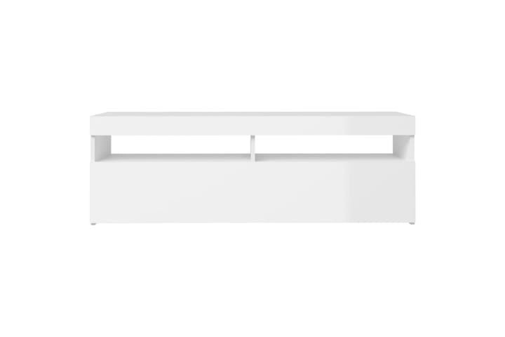 TV-taso LED-valoilla 120x35x40 cm - Valkoinen Korkeakiilto - Huonekalut - TV- & Mediakalusteet - Tv taso & Mediataso