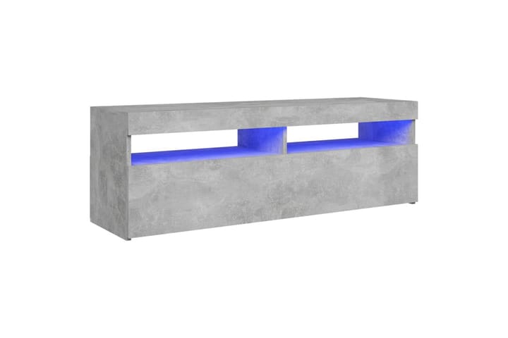 TV-taso LED-valoilla betoninharmaa 120x35x40 cm - Harmaa - Huonekalut - TV- & Mediakalusteet - Tv taso & Mediataso