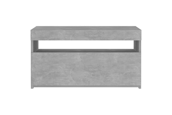 TV-taso LED-valoilla betoninharmaa 75x35x40 cm - Harmaa - Huonekalut - TV- & Mediakalusteet - Tv taso & Mediataso