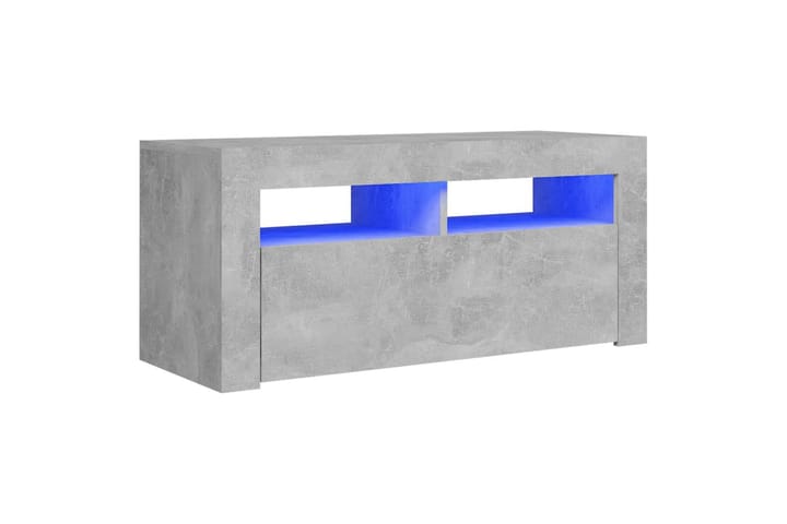 TV-taso LED-valoilla betoninharmaa 90x35x40 cm - Huonekalut - TV- & Mediakalusteet - Tv taso & Mediataso