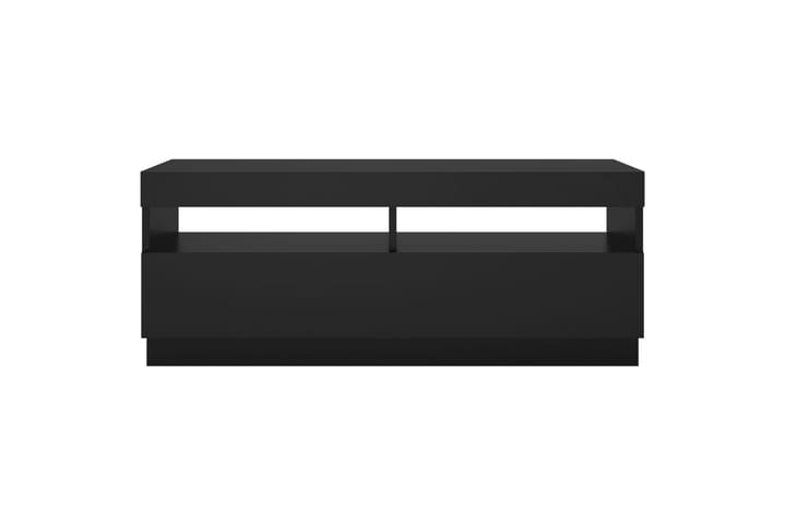 TV-taso LED-valoilla musta 100x35x40 cm - Huonekalut - TV- & Mediakalusteet - Tv taso & Mediataso