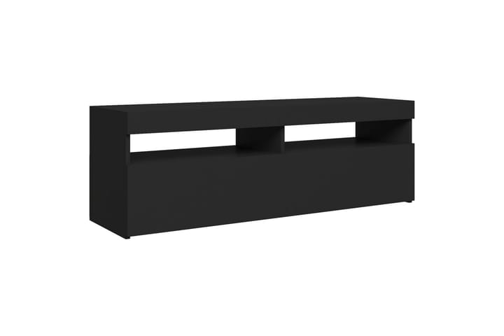 TV-taso LED-valoilla musta 120x35x40 cm - Musta - Huonekalut - TV- & Mediakalusteet - Tv taso & Mediataso