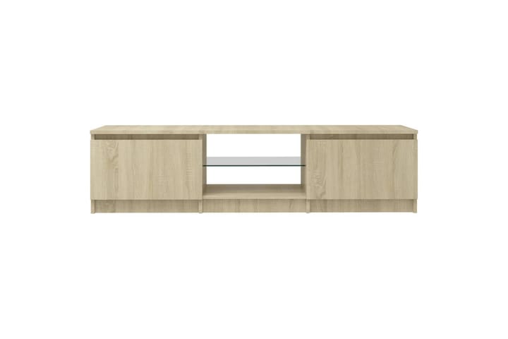 TV-taso LED-valoilla Sonoma-tammi 140x40x35,5 cm - Huonekalut - TV- & Mediakalusteet - Tv taso & Mediataso