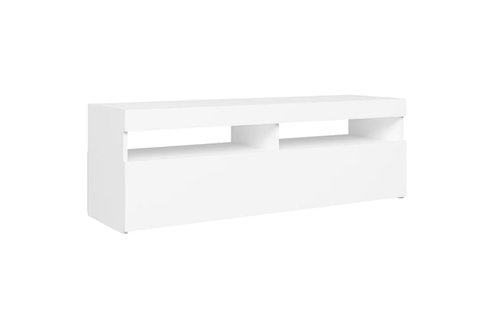 TV-taso LED-valoilla valkoinen 120x35x40 cm - Valkoinen - Huonekalut - TV- & Mediakalusteet - Tv taso & Mediataso