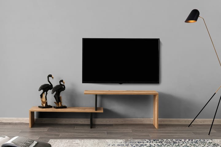 TV-taso Lundtorp 120 cm - Musta/Ruskea - Huonekalut - TV- & Mediakalusteet - Tv taso & Mediataso