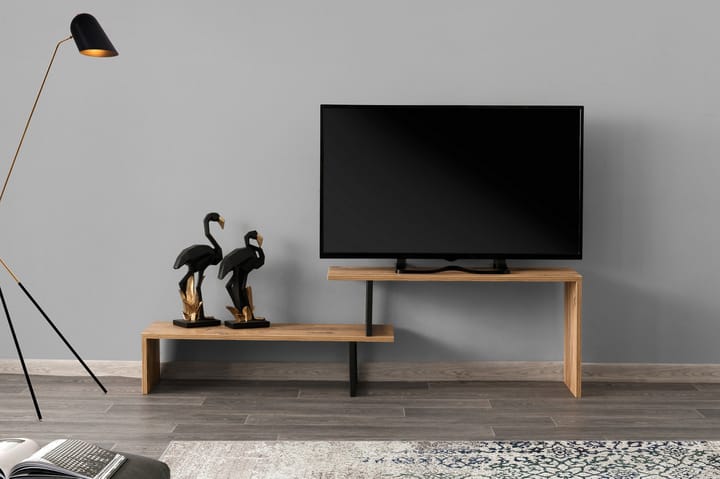 TV-taso Lundtorp 120 cm - Musta/Ruskea - Huonekalut - TV- & Mediakalusteet - Tv taso & Mediataso