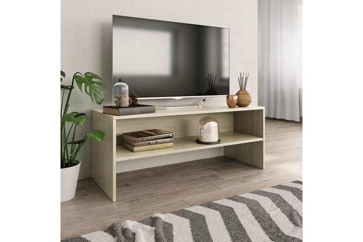 TV-taso Sonoma tammi 100x40x40 cm lastulevy - Ruskea - Huonekalut - TV- & Mediakalusteet - Tv taso & Mediataso