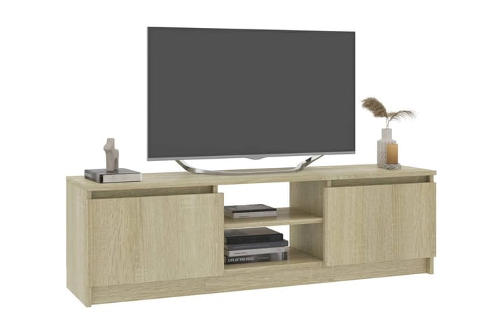 TV-taso Sonoma-tammi 120x30x35,5 cm lastulevy - Ruskea - Huonekalut - TV- & Mediakalusteet - Tv taso & Mediataso