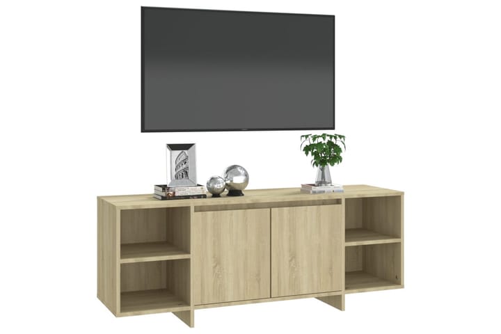 TV-taso Sonoma-tammi 130x35x50 cm lastulevy - Beige - Huonekalut - TV- & Mediakalusteet - Tv taso & Mediataso