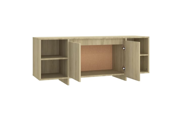 TV-taso Sonoma-tammi 130x35x50 cm lastulevy - Beige - Huonekalut - TV- & Mediakalusteet - Tv taso & Mediataso