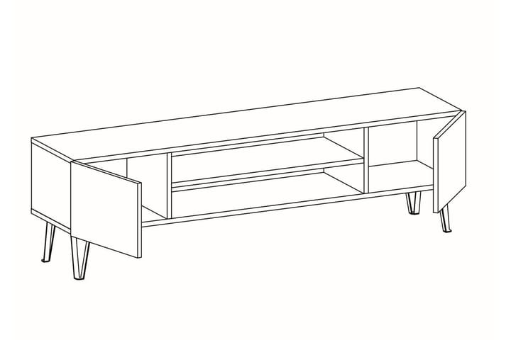 TV-taso Wemus 160 cm - Valkoinen - Huonekalut - TV- & Mediakalusteet - Tv taso & Mediataso