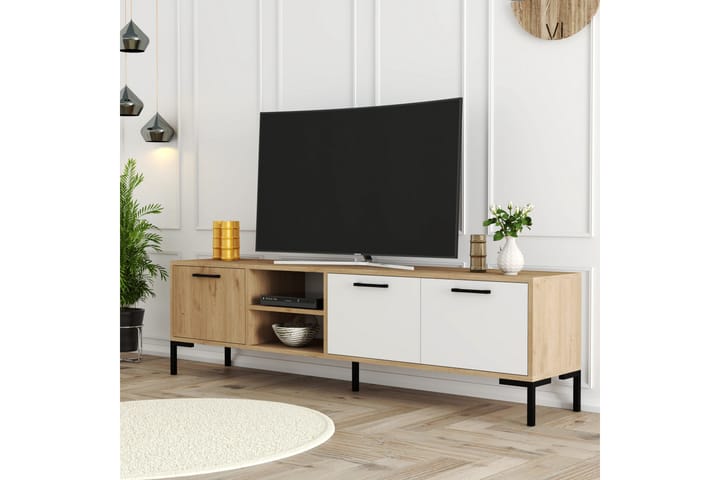 TV-taso Zakkum 150x52 cm - Ruskea - Huonekalut - TV- & Mediakalusteet - Tv taso & Mediataso