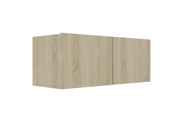 TV-tasot 4 kpl Sonoma-tammi 80x30x30 cm lastulevy - Ruskea - Huonekalut - TV- & Mediakalusteet - Tv taso & Mediataso