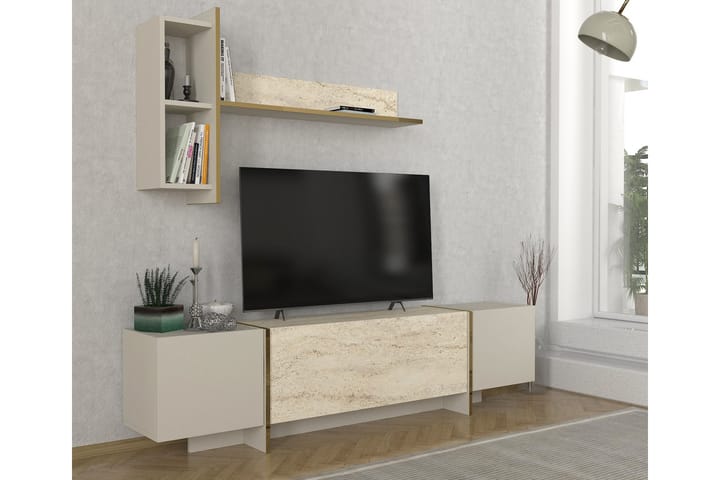 Veyron Tv-taso 180 cm - Beige/Hiekkakivi - Huonekalut - TV- & Mediakalusteet - Tv taso & Mediataso