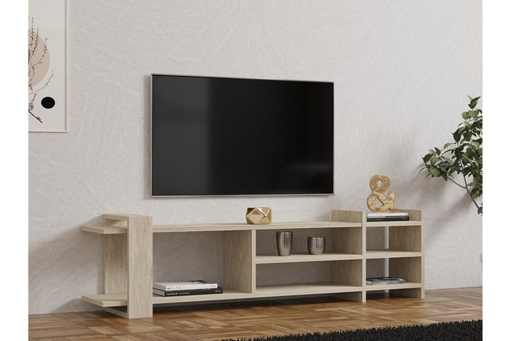 Zeyna Tv-taso 156 cm - Beige - Huonekalut - TV- & Mediakalusteet - Tv taso & Mediataso