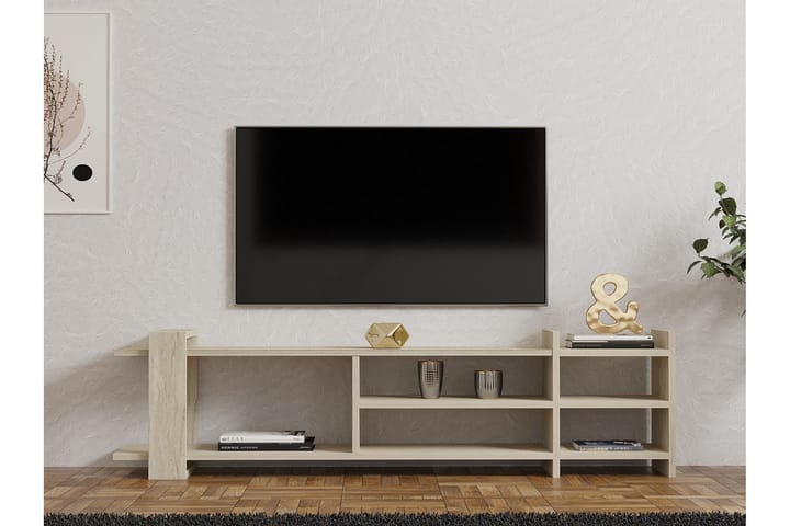 Zeyna Tv-taso 156 cm - Beige - Huonekalut - TV- & Mediakalusteet - Tv taso & Mediataso