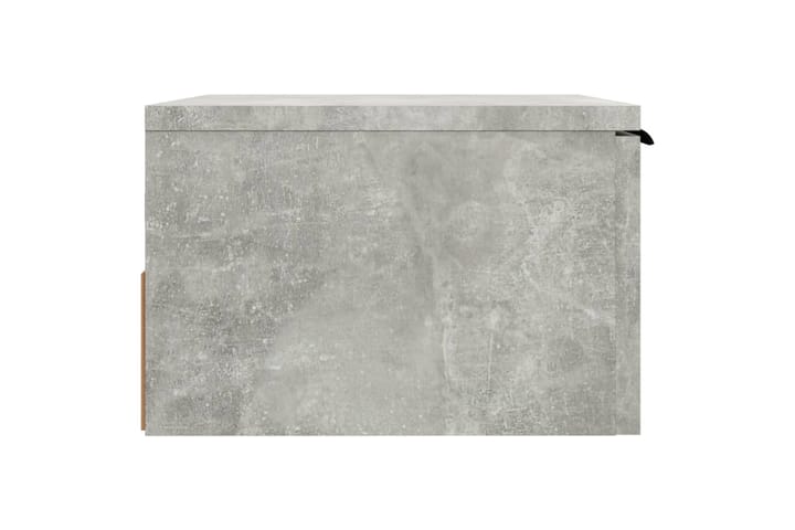 beBasic Seinäkiinnitettävät yöpöydät 2 kpl betoninharmaa 34x30x20 cm - Harmaa - Huonekalut - Pöytä & ruokailuryhmä - Apupöytä & sivupöytä - Yöpöytä