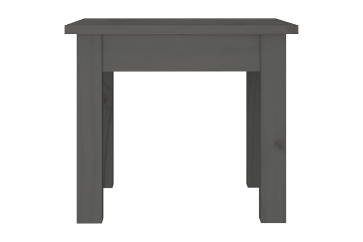 beBasic Sohvapöytä harmaa 35x35x30 cm täysi mänty - Harmaa - Lamppupöytä - Tarjotinpöytä & pikkupöytä