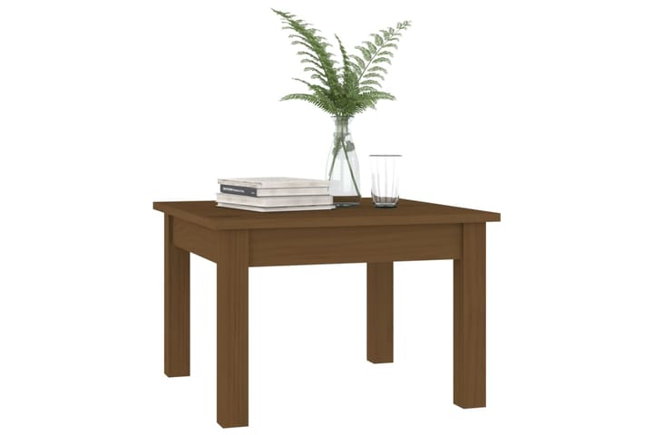 beBasic Sohvapöytä hunajanruskea 45x45x30 cm täysi mänty - Ruskea - Lamppupöytä - Tarjotinpöytä & pikkupöytä
