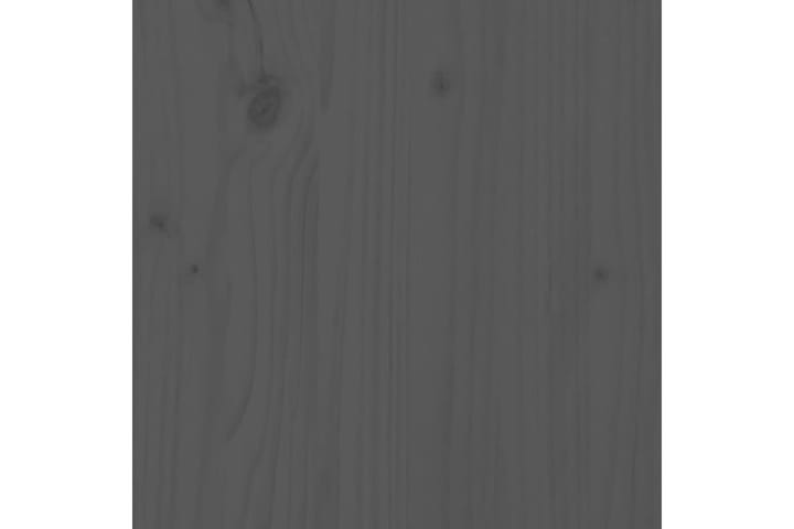 beBasic Yöpöytä harmaa 40x35x49 cm täysi mänty - Harmaa - Yöpöytä
