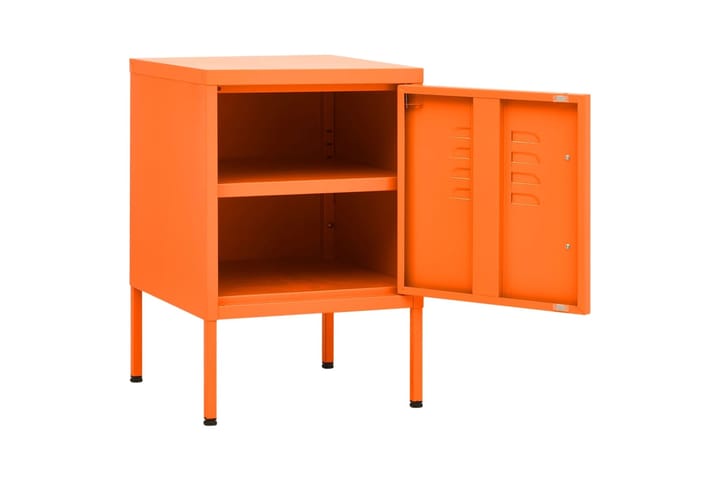beBasic Yöpöytä oranssi 35x35x51 cm teräs - Oranssi - Yöpöytä