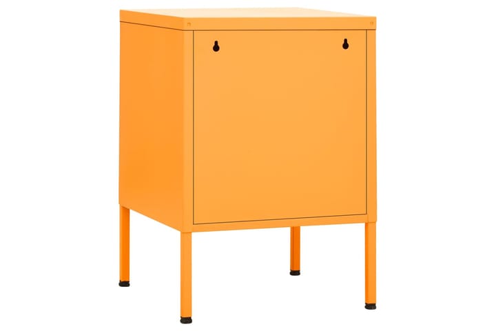 beBasic Yöpöytä sinapinkeltainen 35x35x51 cm teräs - Keltainen - Yöpöytä