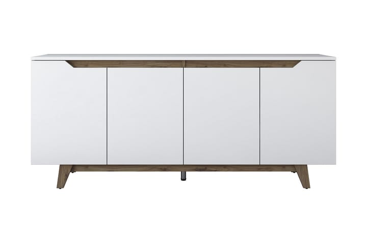 Apupöytä Crozon 180 cm - Valkoinen/Tummanruskea - Marmoripöydät - Konsolipöytä - Eteispöytä - Peilipöytä - Kokoontaitettavat pöydät