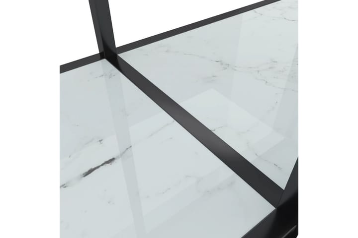 Konsolipöytä valkoinen 180x35x75,5 cm karkaistu lasi - Valkoinen - Konsolipöytä - Eteispöytä