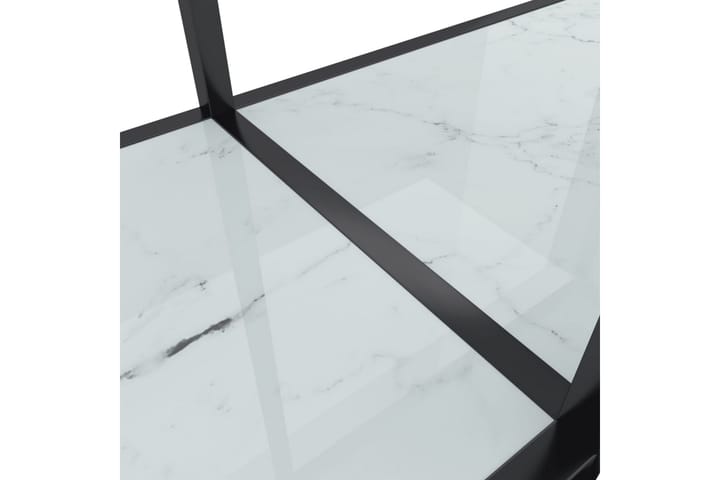Konsolipöytä valkoinen 200x35x75,5 cm karkaistu lasi - Valkoinen - Konsolipöytä - Eteispöytä
