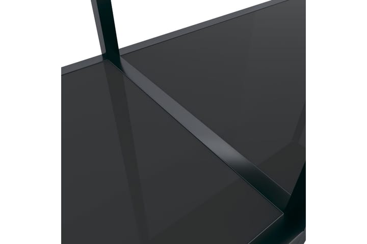 Konsolipöytä musta 180x35x75,5 cm karkaistu lasi - Musta - Konsolipöytä - Eteispöytä