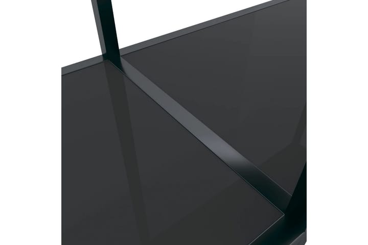 Konsolipöytä musta 200x35x75,5 cm karkaistu lasi - Musta - Konsolipöytä - Eteispöytä