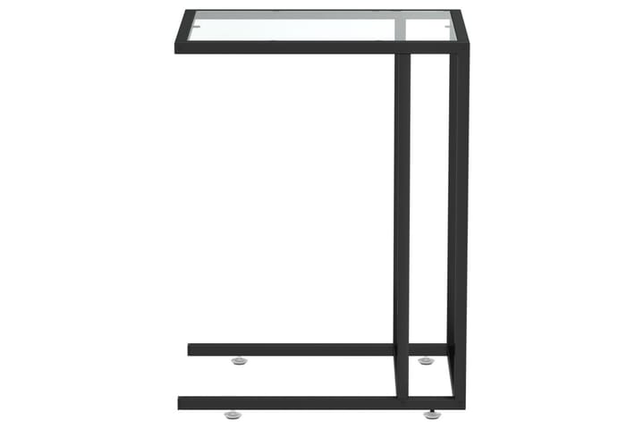Sivupöytä läppärille läpinäkyvä 50x35x65 cm karkaistu lasi - Läpinäkyvä - Lamppupöytä - Tarjotinpöytä & pikkupöytä