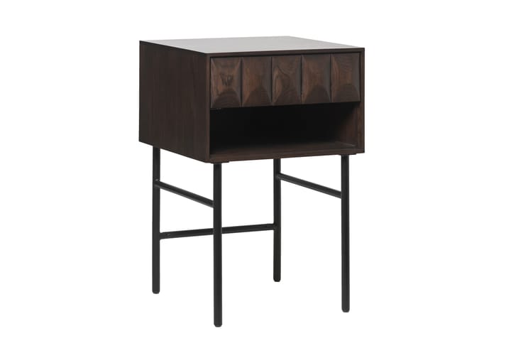 Sivupöytä Medric 46x46 cm - Ruskea - Tarjotinpöytä & pikkupöytä - Lamppupöytä
