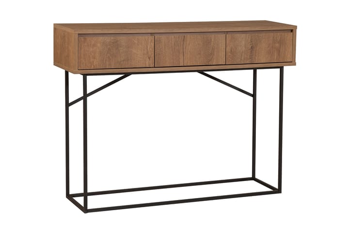 Sivupöytä Mitcha 120 cm - Tummanruskea/Musta - Tarjotinpöytä & pikkupöytä - Marmoripöydät - Lamppupöytä - Peilipöytä - Kokoontaitettavat pöydät