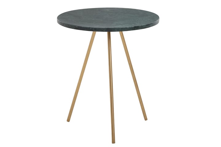 Sivupöytä Rachid 38 cm Pyöreä - Vihreä - Tarjotinpöytä & pikkupöytä - Marmoripöydät - Lamppupöytä - Peilipöytä - Kokoontaitettavat pöydät
