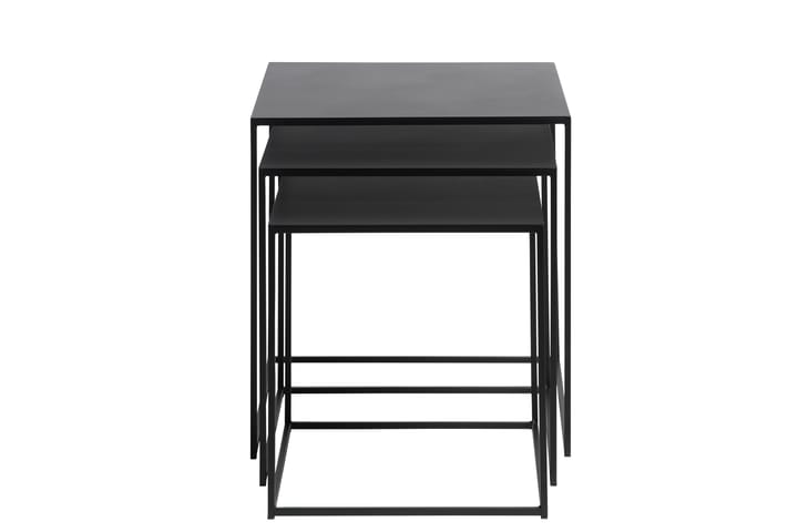 Sivupöytä Venim 3 kpl - Musta - Tarjotinpöytä & pikkupöytä - Lamppupöytä