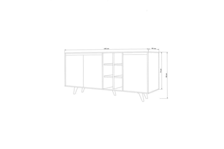 Seria Konsolipöytä 140 cm - Beige - Huonekalut - Pöytä & ruokailuryhmä - Apupöytä & sivupöytä - Konsolipöytä