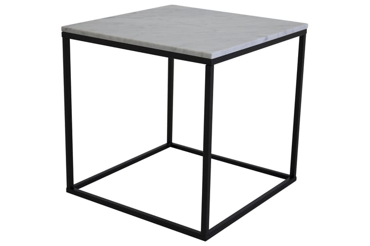 Sivupöytä Gislaved 50 cm - Valkoinen/Musta - Tarjotinpöytä & pikkupöytä - Lamppupöytä
