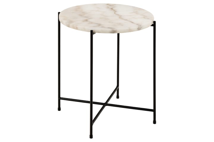 Sivupöytä Sakchan 42 cm Pyöreä - Valkoinen - Tarjotinpöytä & pikkupöytä - Lamppupöytä