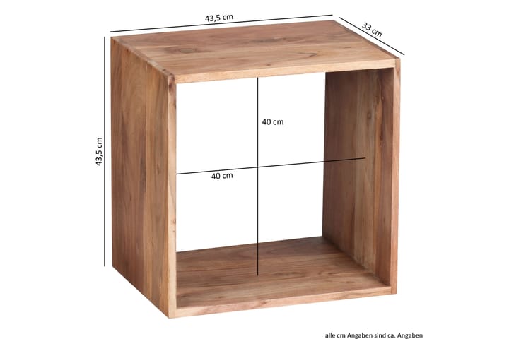 Sivupöytä Athmer 44 cm - Puu/Luonnonväri - Huonekalut - Pöytä & ruokailuryhmä - Apupöytä & sivupöytä - Tarjotinpöytä & pikkupöytä