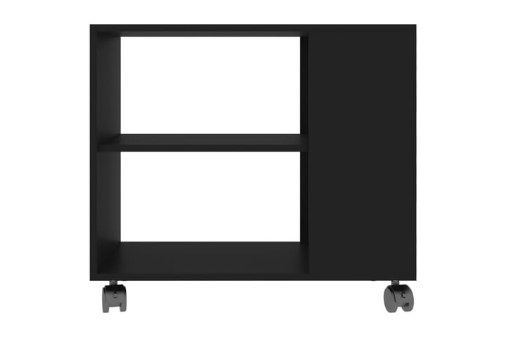 Sivupöytä musta 70x35x55 cm lastulevy - Lamppupöytä - Tarjotinp�öytä & pikkupöytä