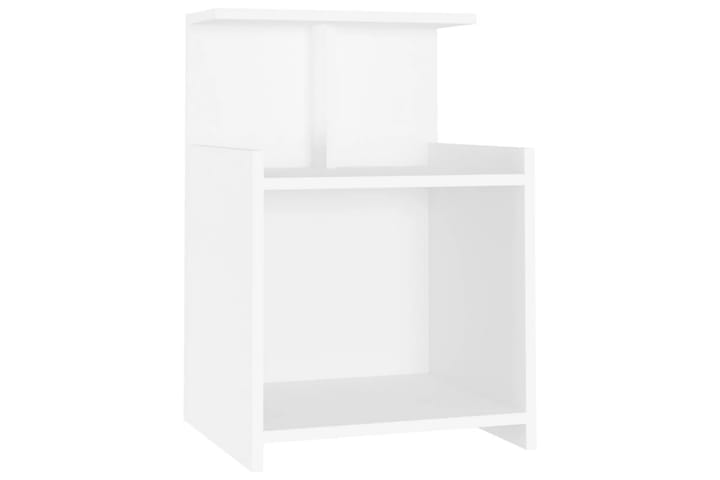 Yöpöytä valkoinen 40x35x60 cm lastulevy - Yöpöytä