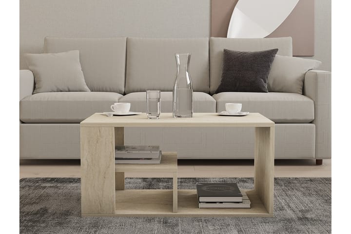 Eros Sohvapöytä 80 cm Beige - Beige - Huonekalut - Pöytä & ruokailuryhmä - Sohvapöytä