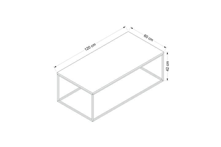 Kambuku Sohvapöytä 120 cm - Antrasiitti - Huonekalut - Pöytä & ruokailuryhmä - Sohvapöytä