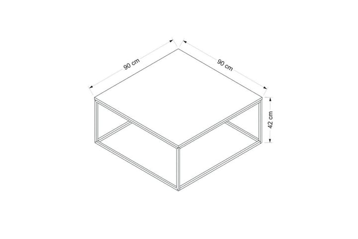 Loni Sohvapöytä 90 cm - Valkoinen - Huonekalut - Pöytä & ruokailuryhmä - Sohvapöytä